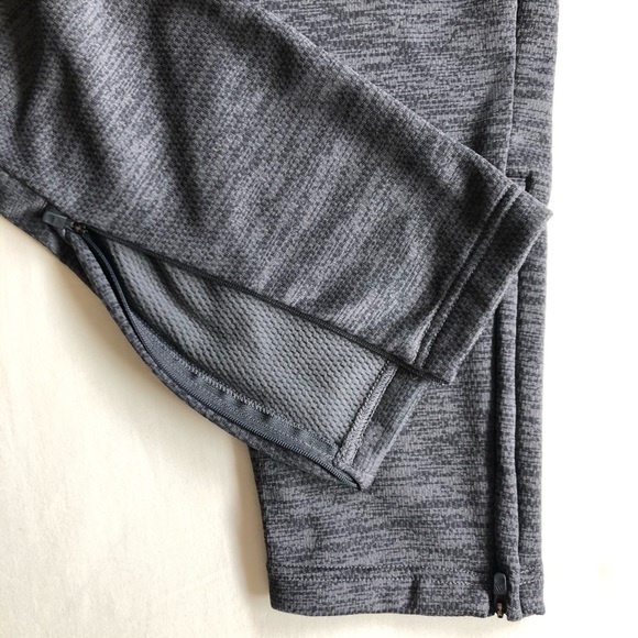 NWT-Adidas Ankle-Zip Fleece Jogger Pants Gray XL - Picture 5 of 10